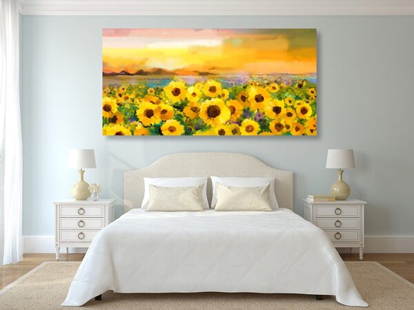 Stampa su tela – Campo di girasoli