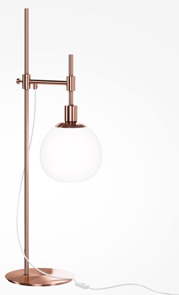 Lampada Da Scrivania Contemporanea Erich Struttura In Metallo Oro Rosa 1 Luce