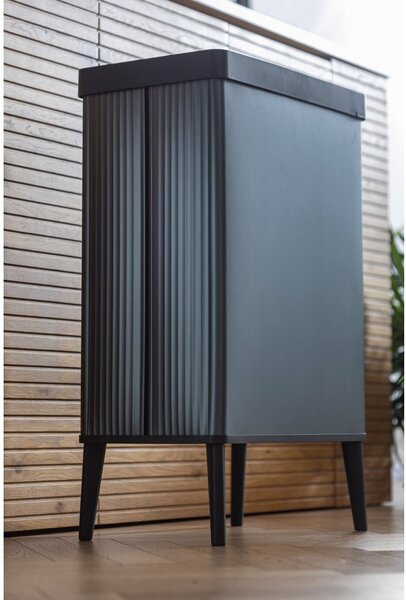 Cestino per la spazzatura blu touch in plastica riciclata 54 l Verto High - Curver