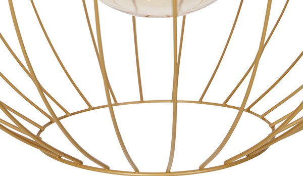 Lampada a sospensione di design oro 60 cm - Wire Dos
