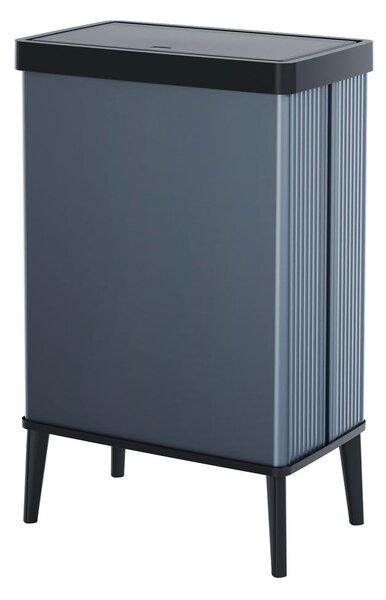 Cestino per la spazzatura blu touch in plastica riciclata 54 l Verto High - Curver