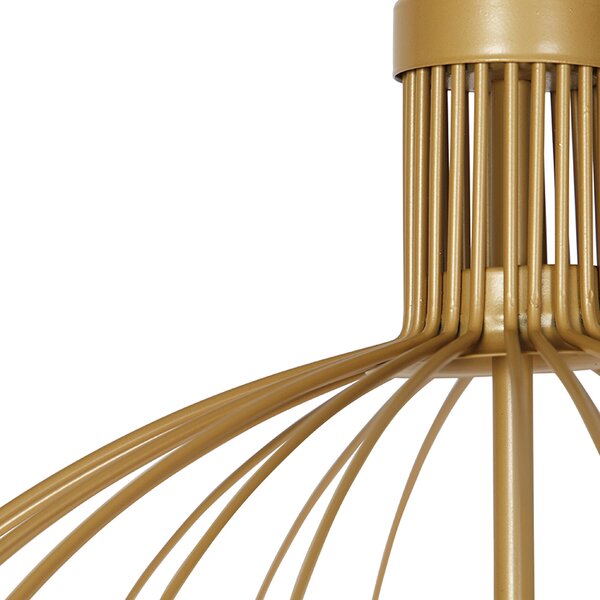 Lampada a sospensione di design oro 60 cm - Wire Dos