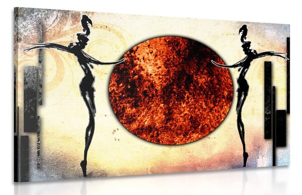 Stampa su tela – Danza africana