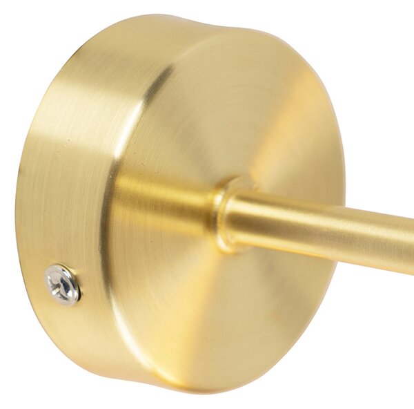Lampada da parete Art Déco dorata con lampadina WiFi G95 inclusa - Facil