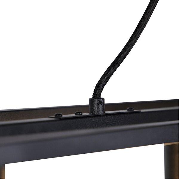 Lampada a sospensione industriale nera - Cage 4