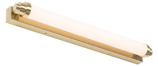 Applique da parete bianca con oro incl. LED dimmerabile a 3 livelli IP44 - Yordi