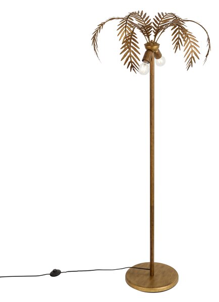 Lampada da terra vintage oro 156 cm 2 luci - Botanica