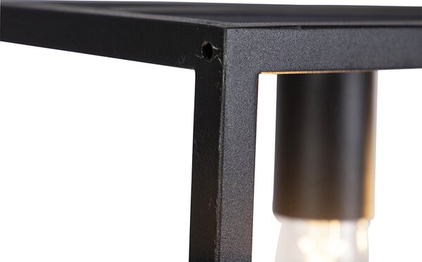 Lampada a sospensione industriale nera - Cage 4