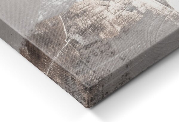 Quadro con elementi dipinti a mano 70x100 cm Ash – Styler