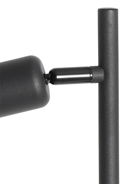 Lampada da terra di design nera con oro 3 luci - Noud