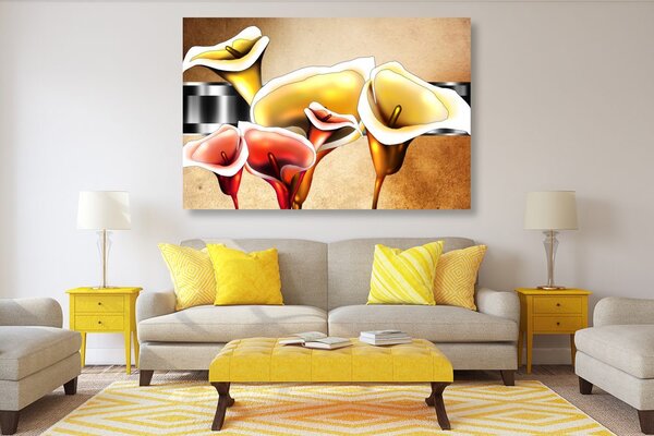 Stampa su tela – Eleganti fiori di calla