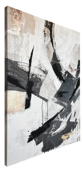 Quadro con elementi dipinti a mano 70x100 cm Ash – Styler