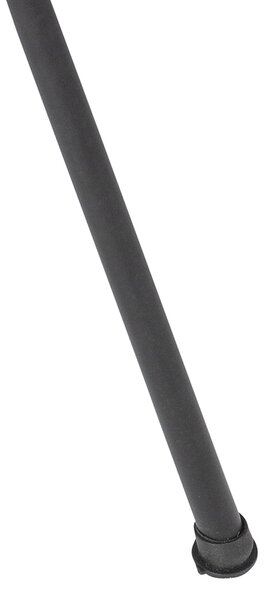 Lampada da terra a treppiede orientale in bambù con nero - Evalin