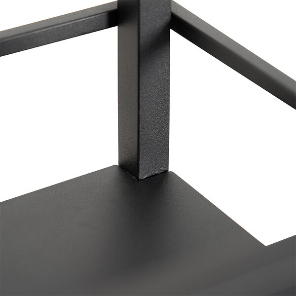 Lampada da terra industriale nera - Cage Rack