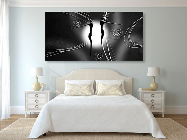 Quadro su tela – Amore etnico in bianco e nero