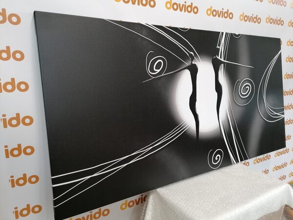 Quadro su tela – Amore etnico in bianco e nero