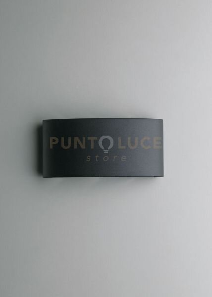 Applique biemissione led beetle antracite 6w 600lm cct 3000k / 4000