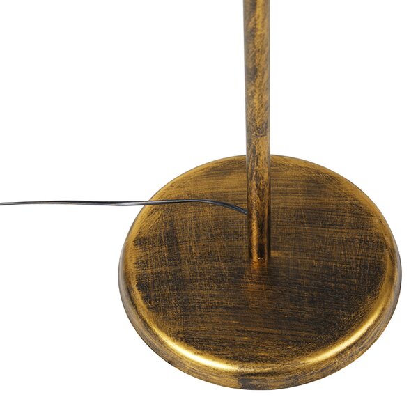 Lampada da terra vintage oro antico 29 cm senza paralume - Linden