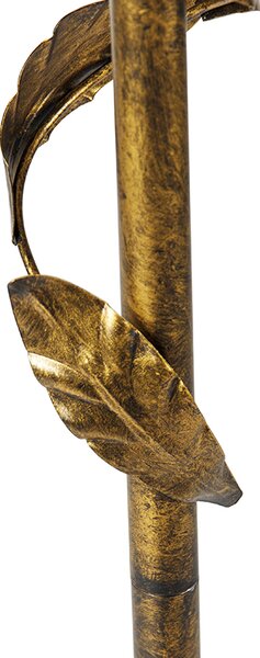 Lampada da terra vintage oro antico 29 cm senza paralume - Linden