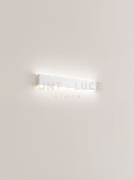 Applique in alluminio verniciato bianco way biemissione led 20w 300