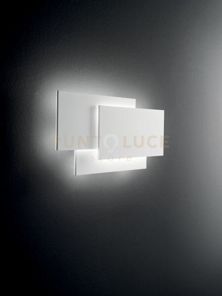 Applique in alluminio verniciato bianco dip led 36w 3000k cri?80 22