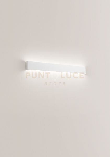 Applique in alluminio verniciato bianco way biemissione led 30w 300