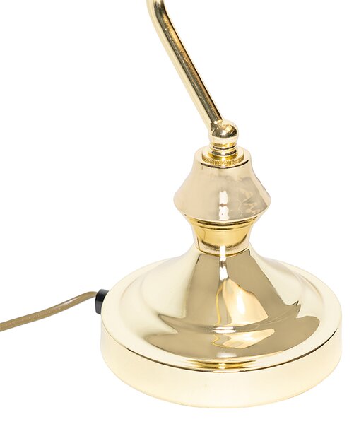Lampada da tavolo classica/lampada da notaio in ottone - Banker