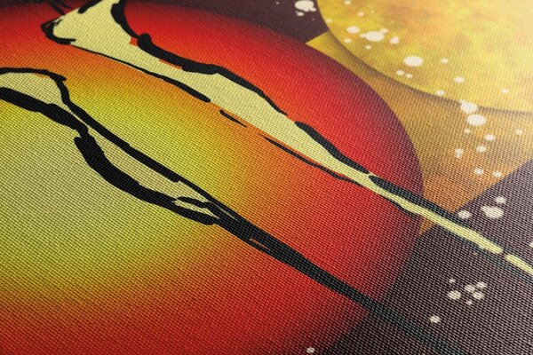 Quadro su tela – Coppia innamorata etnica