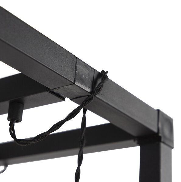 Lampada da terra intelligente nera 3 luci con Wi-Fi G95 - Big Cage