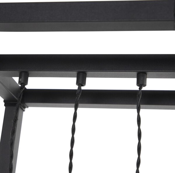 Lampada da terra intelligente nera 3 luci con Wi-Fi G95 - Big Cage