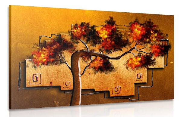 Quadro su tela – Albero africano etnico