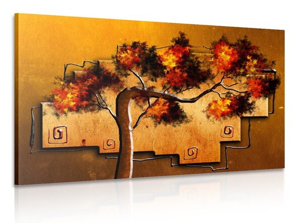 Quadro su tela – Albero africano etnico