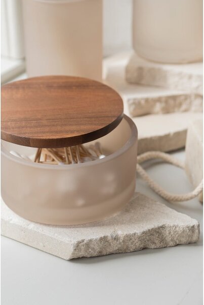 Organizer da bagno in vetro beige Modest - Mette Ditmer Denmark