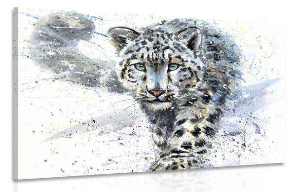 Quadro su tela – Leopardo disegnato