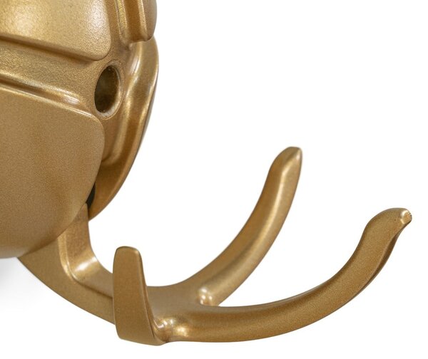 Gancio da parete dorato in plastica Tick – Spinder Design