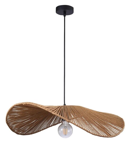 Lampadario a sospensione con filo CAPRI 1xE27/20W/230V diametro 60 cm bambù