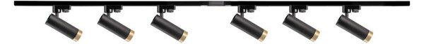 Faretto per sistema a binario FADO 6xGU10/10W/230V nero