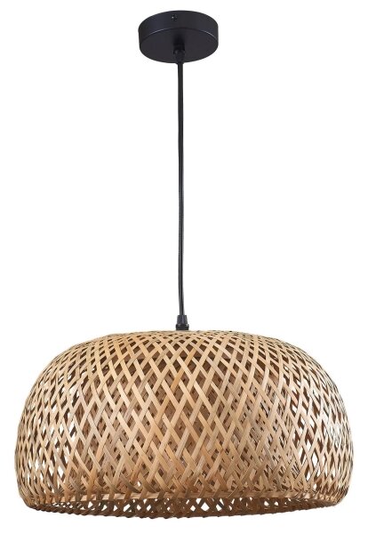 Lampadario a sospensione con filo KORFU 1xE27/20W/230V diametro 38 cm bambù