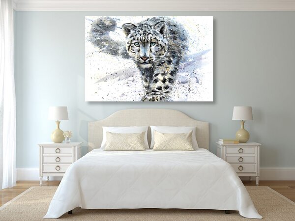 Quadro su tela – Leopardo disegnato