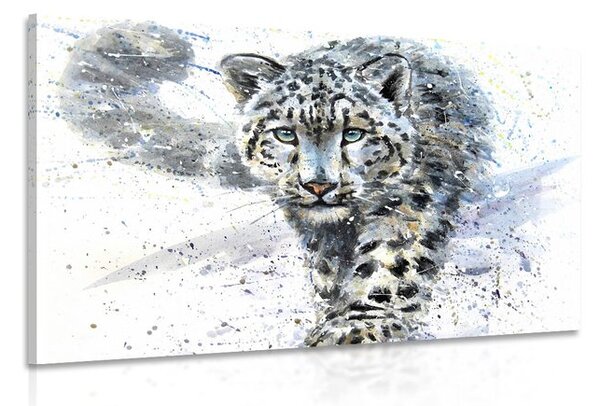 Quadro su tela – Leopardo disegnato