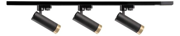 Faretto per sistema a binario FADO 3xGU10/10W/230V nero