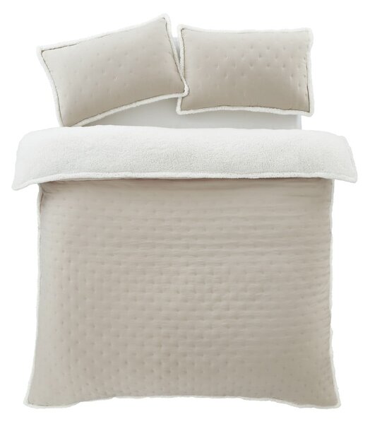 Biancheria da letto singola crema in lana d'agnello 135x200 cm Cosy Nori - Catherine Lansfield