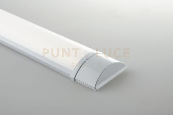 Barra led batten bianco in policarbonato 9w 1077lm 4000k 7,5x30x2,3