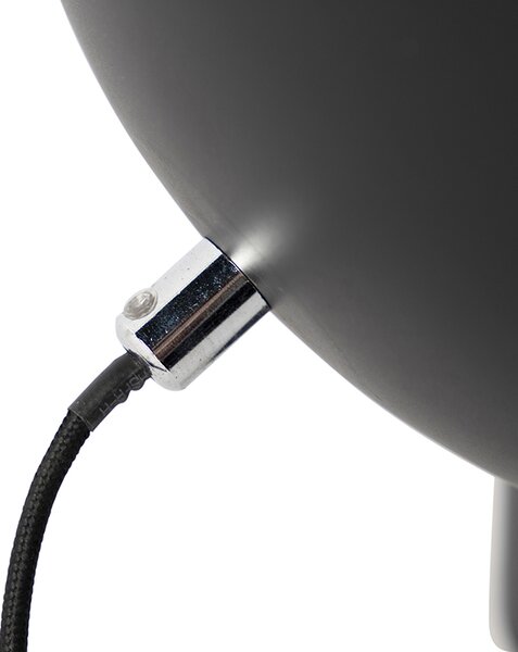 Lampada da tavolo industriale nera con interno dorato - Magna Eglip
