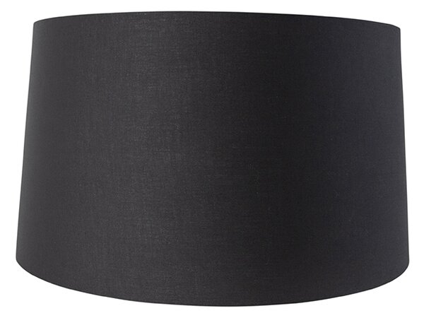 Paralume in cotone nero 45/50/28 con interno dorato