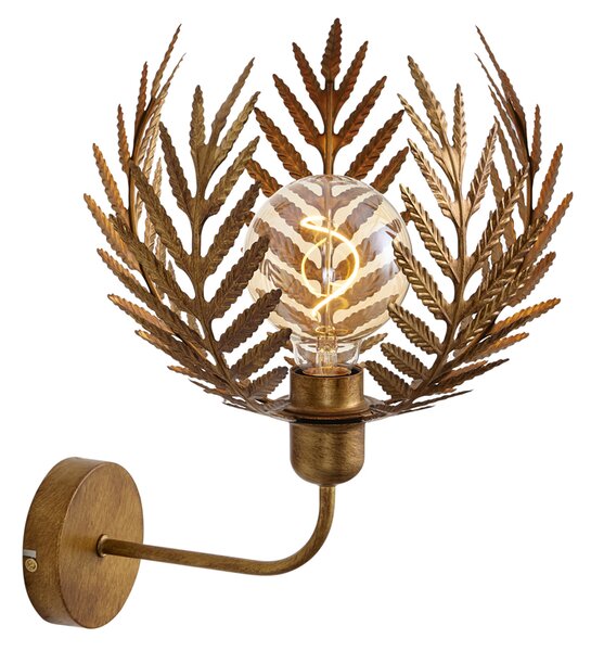 Lampada da parete vintage oro 26,5 cm - Botanica