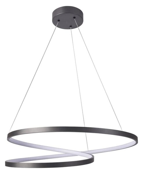 Lampadario LED a sospensione con filo ZEFIRA LED/52W/230V 4000K diametro 60 cm antracite