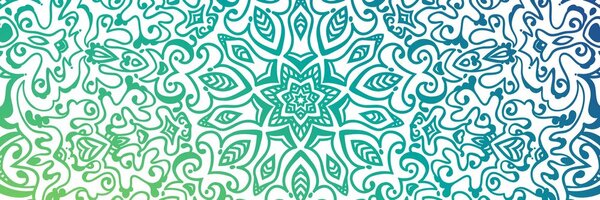 Stampa su tela – Mandala verde acqua