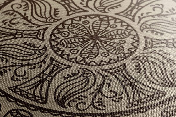Stampa su tela – Mandala con motivo naturale astratto
