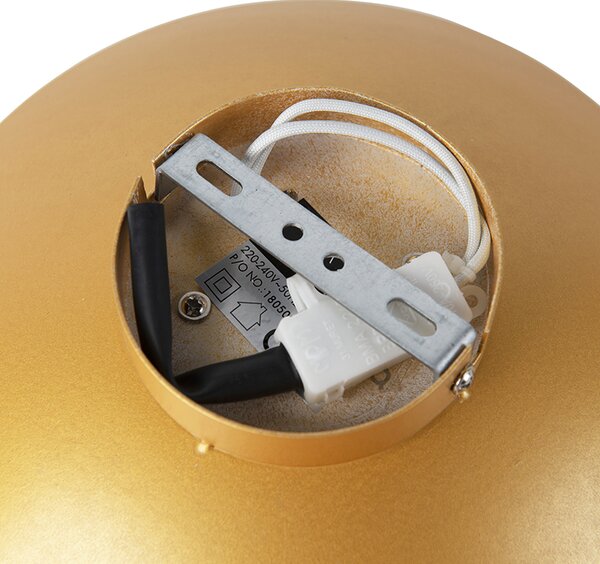 Plafoniera Art Déco oro/ottone con LED - Sun